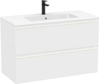 Roca Conjunto Mueble Tenue 1000 2 Cajones + Lavabo Stonex Blanco Mate.-roca: Dise&ntilde;o, Innovaci&oacute;n Y Calidad