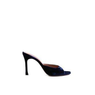 Amina Muaddi Dames, Schoenen, Blauw, Maat: 40 EU Leer