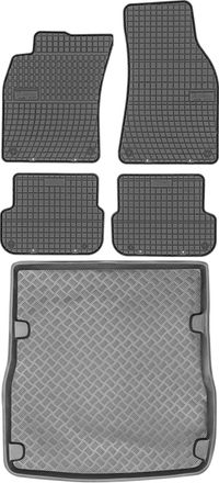 OEM Juego De Alfombrillas De Goma Para Coche Y Maletero Para Audi A6 C6 Kombi (de Junio De 2006 A 2011)