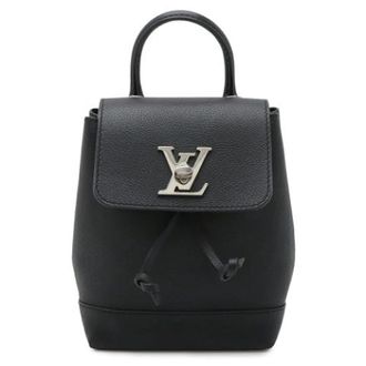Louis Vuitton Pre-owned Lockme Mini Rugzak - Dames - Vintage Rugzakken - Zwart - ONE Size - Leer - Vintage
