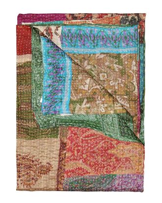 Taj Natural Group Kantha Silk Throw
