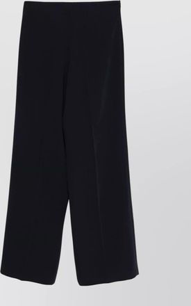 Parosh high waist wide leg full length trousers