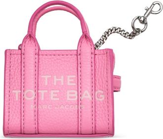 Marc Jacobs The Nano Tote bag charm - women - Leather - One Size - Pink