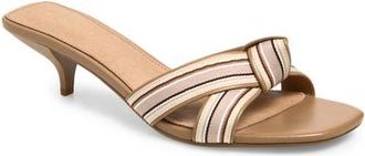 Cecelia New York Fred Kitten Heel Slide Sandal in Tea Multi at Nordstrom, Size 8.5