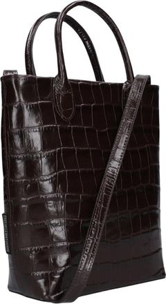 Fred De La Bretoniere Vicky Handtas - Dames - Handtassen - Bruin - ONE Size - Leer - Tassen