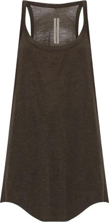 Rick Owens Oversized Top - Dames - Tops zonder mouwen - Bruin - S - Wol - Tops