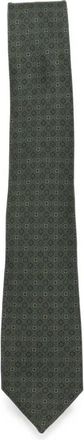 Ferragamo Geometric Print Tie - Heren - Stropdassen - Groen - ONE Size - Accessoires