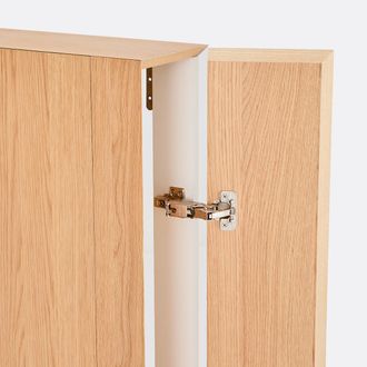 La Redoute Interieurs Tv-meubel voor wandmontage, eiken fineer, met 1 nis, LASTER