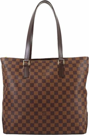 Louis Vuitton Brown Damier Canvas Ebene Damier Canvas Handbag Tote Bag (Pre-Owned)