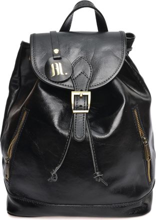 Anna Luchini Zwart Rundleer Tas