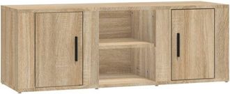 vidaXL Vidaxl - Mueble para tv madera contrachapada roble Sonoma 100x31,5x35 cm