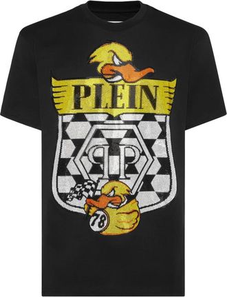 Philipp Plein T-Shirt Ronde Hals Duck - Heren - T-shirts - Zwart - 3XL - Katoen - Tops