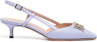 Bally 45mm kitten-heel pumps - women - Calf Leather/Calf Leather/Calf Leather - 35.5 - Purple