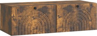 vidaXL Mueble Para Tv De Pared Roble Ahumado 99 X 41 X 30 Cm Vidaxl