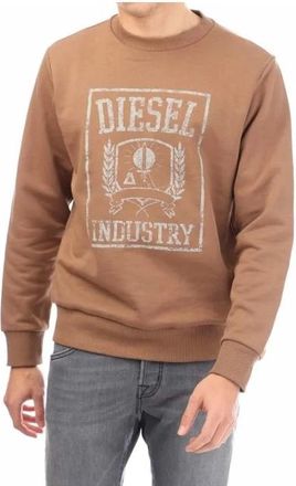Diesel Stijlvolle hoodies voor mannen - Heren - Sweatshirts - Bruin - L - Katoen - Hoodies & sweatvesten