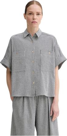 Sessun Blouses - Dames - Overhemden - Blauw - XS - Katoen - Overhemden