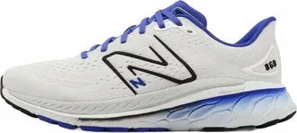 New Balance Mens Fresh Foam X 860V13 Running Shoes In White/marine Blue
