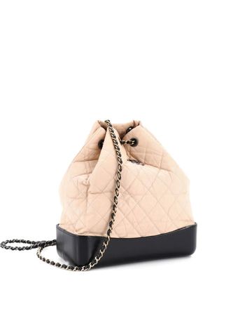 Chanel Gabrielle Quilted Aged Calfskin Medium backpack - Neutrals