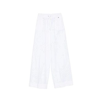 Herno Wide Trousers, female, White, Size: M Wide Trousers