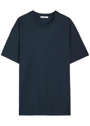 Givenchy Logo-print Cotton T-shirt - Dark Blue - XL