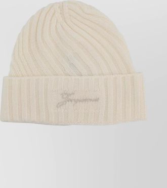 Jacquemus cashmere ribbed beanie