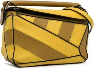 Loewe Pre-owned Handbags, female, Multicolor, Size: ONE SIZE Pre-owned Mini Puzzle