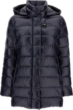 Fay hooded padded jacket - women - Polyamide/Polyamide/Down/Feather - M - Blue