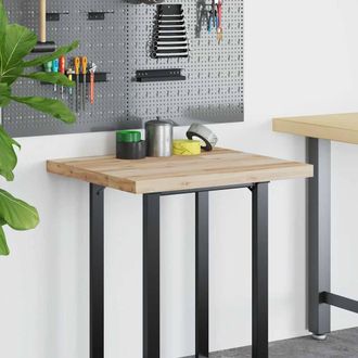 Berkfield Home Versatile Desk Top Untreated 100x60x4 cm Solid Wood Acacia in Brown | Size: 100 x 60 x 4 cm