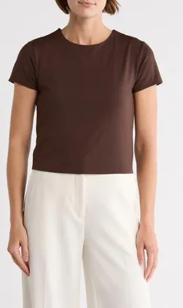 Muse Short Sleeve Crew Tee in Brown at Nordstrom Rack, Size X-Small