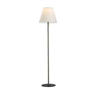 Wonderlamp L&aacute;mpara de pie solar con bater&iacute;a recargable y estructura gris h158cm