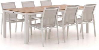 Forza Furniture Forza Altea/Fidenza 220cm dining tuinset 7-delig stapelbaar
