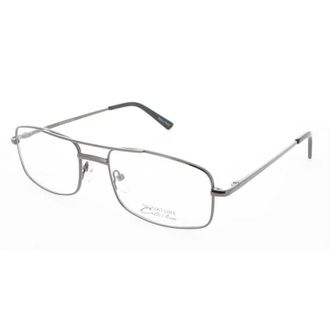 Signature Unisex Grey Rectangular Eyeglass Frames 1127Gunmetal57