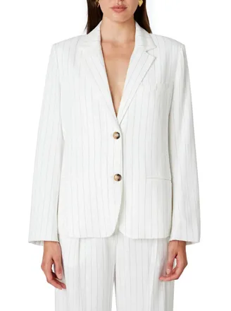 Nia Felix Blazer In White