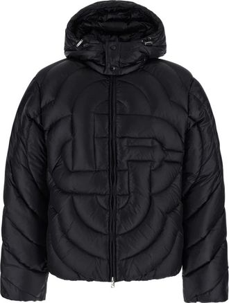 Casablanca Monogram Down Jacket - - Jackets - Uomo - Nero - XL