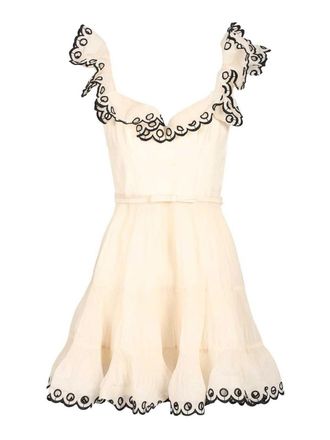 Zimmermann Embroidered Mini Dress