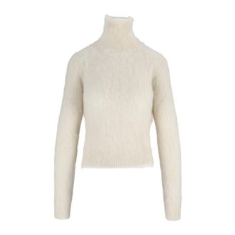 Dondup Truien & Vesten, Dames, Wit, S, Dolcevita Turtleneck