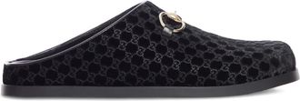 Gucci Muiltjes met GG-patroon - Zwart
