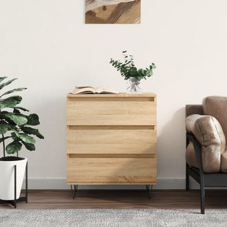 vidaXL Vidaxl - Aparador De Madera Contrachapada Roble Sonoma 60x35x70 Cm
