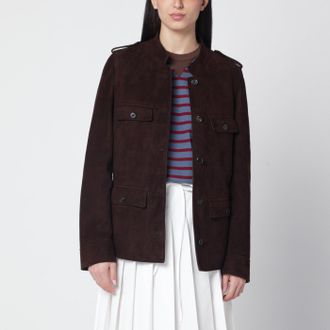 Prada Coffee-coloured suede jacket