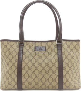 Gucci Brown Pvc Tote Bag (Pre-Owned)