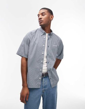 Carhartt Work in Progress Groff - Camicia blu a quadretti