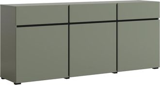 Petits Meubles Aparador 3 puertas 3 cajones estratificado Verde