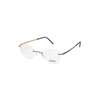 Silhouette Glasses, female, Blue, Size: 53 MM Momentum 5529 Optical Frame