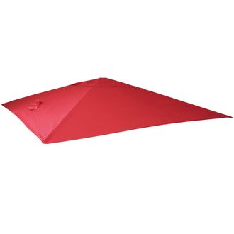 Hhg Nunca Usado] Funda De Recambio Para Parasol Sem&aacute;foro De Lujo Hhg 549, Funda De Recambio Para Parasol, 3x4m (&oslash;5m) Poli&eacute;ster 3,5kg, Rojo