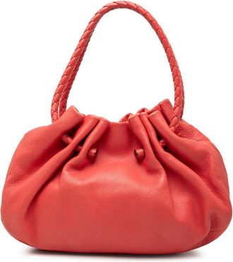Bottega Veneta Pre-owned Bottega Veneta Leather Intrecciato Braided Handle Hobo Bag 115782