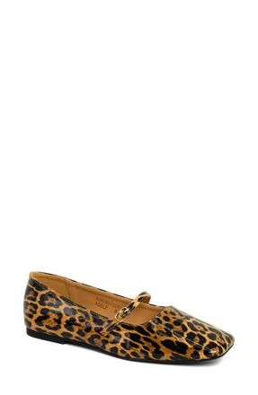 Shushop Adele Mary Jane Flat in Leopard Print at Nordstrom, Size 7.5