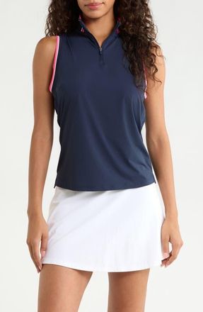 G/Fore Tech Mock Neck UPF 50+ Vest in Twilight at Nordstrom, Size X-Large