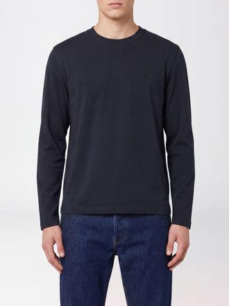 Ami Long-Sleeved Cotton Jersey T-Shirt with Embroidered Logo