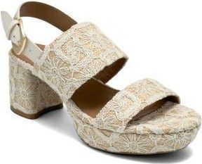 Aerosoles Camila Platform Sandal in Natural/Eggnog at Nordstrom Rack, Size 5.5