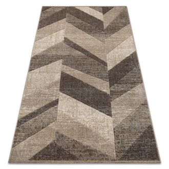 RugsX Rugsx - Alfombra Feel 5673/15055 Dise&ntilde;o Espiga Beige/marr&oacute;n/crema Beige 80x150 Cm